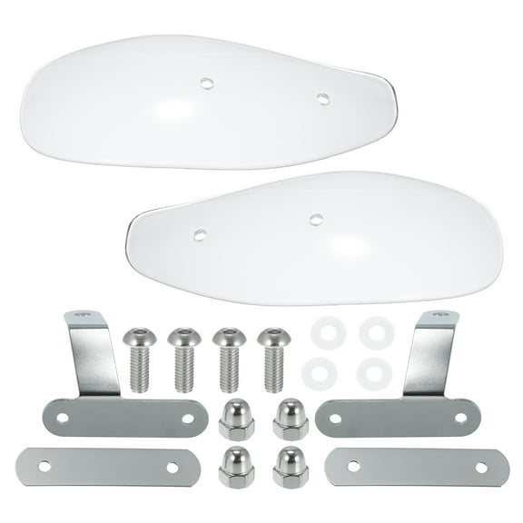 1 Pair Motorcycle Handlebar Handguard Hand Guards Windshield Deflectors Protector for Harley for Honda Transparent