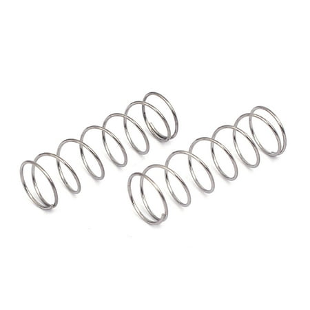 

0.5mmx8mmx25mm 304 Stainless Steel Compression Springs Silver Tone 10pcs