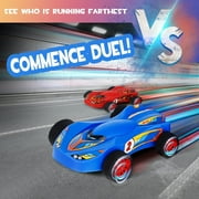 Christmas Gifts for Boys,Car Toys for Kids Ages 8-12,Toys for Boys 8 to 11 Years,Air Powered Cars for Boys and Girls,2 Toy Car Launchers and Air Powered Cars with Ramp and Finish Line