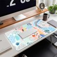thumbnail image 7 of Desk Mat, Gaming Mouse Pad Large, XXL Keyboard Mat, Long Mousepad Matt with Stitched Edges, Non Slip Computer Mat, Extended Laptop Desk Pad Pattern Cute for Office Desktop, Boho Blue, 7 of 7