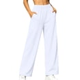 thumbnail image 2 of YTCAMLO Plus Size Lounge Pants for Women Casual Soft Loose High Waisted Drawstring Sweat Pants with Pockets Wide Leg Yoga Pants, 2 of 8