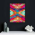 thumbnail image 5 of PIKWEEK  Pink Blue Abstract Painting Preppy Room Decor Vibrant Canvas Wall Art College Dorm Decor Maximalist Poster Teen Girl Room Colorful Art Prints for Decor Bedroom Living Room, 5 of 5