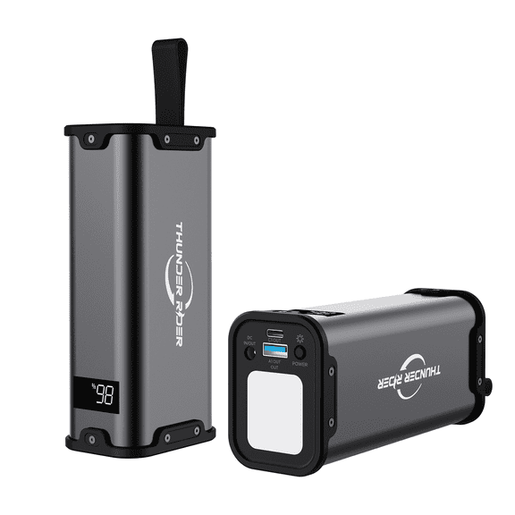 Bailibatt Portable Power Station, 27000mAh Power Bank with Ac Outlet, 70W Usb-C for Laptop, Outdoor Camping, Black