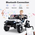 thumbnail image 2 of OLAKIDS 24V Ride on Car with Remote Control, Bluetooth, LED Lights, Horn, Spring Suspension, High/Low Speeds, Soft Start for Kids Aged 3+, 2 of 9