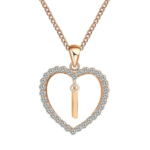 Collar para mujer, joyería para mujer, joyería de moda para mujer, regalo para mujer, 26 letras en inglés, nombre, cadena, colgante, collar, joyería, pulsera, collar