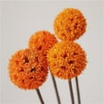 thumbnail image 5 of Orange Dried Flowers Bouquet,Dried Craspedia Buttons Bouquet,Natural Billy Balls Flowers,Vase Floral Arrangements,for Home Garden Wedding Birthday Party Decor 20 Pcs 17”, 5 of 6