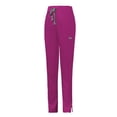thumbnail image 4 of felwors Women's Scrub Pants High Waist Elastic Drawstring Work Trousers with Pockets Side Zipper Casual Wear（Hot Pink， S）, 4 of 5