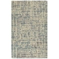 thumbnail image 2 of Liora Manne Savannah Grid Area Rug Ocean 100% Wool Indoor Hand Tufted 5x8, 2 of 7