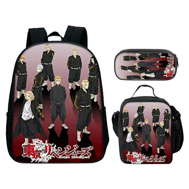 Juego de mochilas escolares Mikey de 3 piezas con bolsa de hombro y estuche para lápices