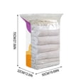 thumbnail image 3 of Vacuum Storage Bags for Clothes Space Saving Compression Storage Bags Heavy Duty Stackable Jumbo Size Clear, 3 of 7