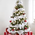 thumbnail image 3 of JeashCHAT Metal Mesh Ribbon with Foil, 10.23 inch x 32.81 feet Each Roll, Deco Mesh Ribbon for Christmas Tree, Wreaths, Swags, Centerpieces Decorating and Gift Wrapping, 3 of 6