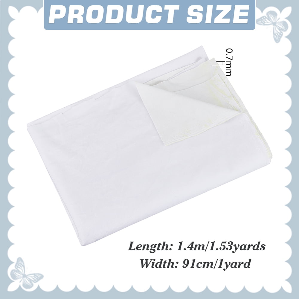 Luminous Velvet Super Soft Fabric Glow in the Dark Color Changing Cloth for Clothing Accessories White 1400x910x0.7mm