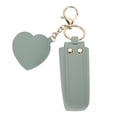 thumbnail image 3 of Unique Bargains 1 Pc Handbag Charms Keychains Heart Mirror Lipstick Bag Bag Accessories Light Green, 3 of 6