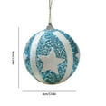 thumbnail image 3 of Christmas Christmas Ball Ornaments Glitter Sequin Foam Ornaments Hanging Pendants,Christmas Tree Decorations Indoor Outdoor for Xmas Wedding Party Decor, 3 of 6