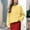 010 Yellow, variant on Women's Button Down Ribbed Knit Sweater Cardigan Casual Long Sleeve Round Neck Cardigan Solid Color Simple Cardigan Tops
