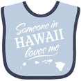thumbnail image 3 of Inktastic Someone in Hawaii Loves Me Boys or Girls Baby Bib, 3 of 4