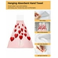 thumbnail image 4 of Towels Microfiber Absorbent Soft Dry Quick Cloth Hanging Bathroom Kitchen Towels Hand Flowers Plaid Bunny Eggs Easter, 4 of 7