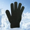thumbnail image 4 of 3 Pairs Winter Gloves,Adult Warm Thermal Gloves,Warm Strecty Full Fingers Knit Gloves Bulk for Men Women in Common Size,Unisex Black Gloves One Size Fits Most Men Women Knit Gloves Bulk Pack,Black, 4 of 9