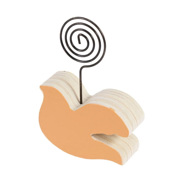 Cartoon Animal Wood Desk Stand Note Folder Message Photo Paper Clip Stander Holder Home Decorations Birthday Gift(Bird)