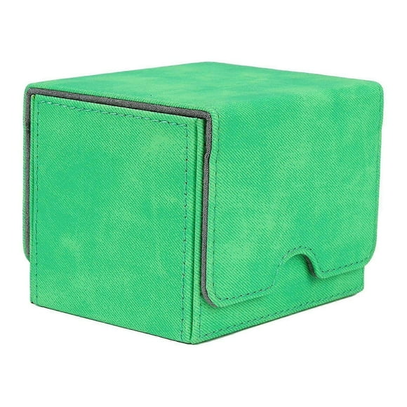 Trading Cards Deck Box Soft Lining For Mtg Ccg Tcg Sport Game Cards Display Green