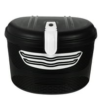 Niceauty Bike Storage Basket 1 Set Plastic Black Electric Use