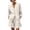 White, variant on LEKWK Linen Sets for Women 2 Piece Long Sleeve V Neck Button Down Tops and High Waisted Shorts with Pockets Summer Solid Casual Travel Vacation Sets