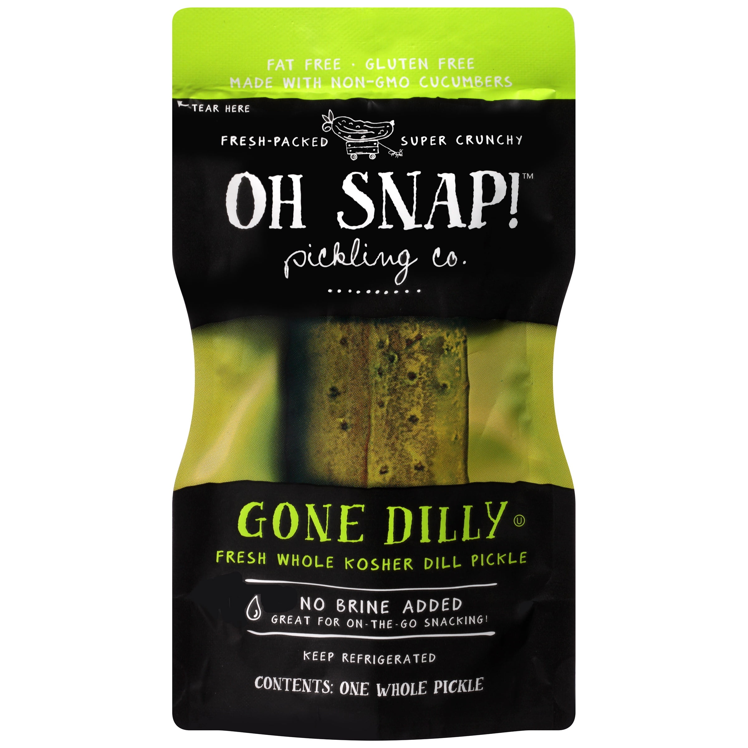 Oh Snap!? Pickling Co. Gone Dilly Fresh Whole Kosher Dill Pickle