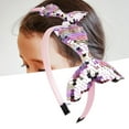 thumbnail image 1 of Meidiya Girls Headbands Sequins Mermaid Party Hairbands Reversible Fish Tail Headband with Pearl Hair Accessories for Toddlers Kids Children, 1 of 8