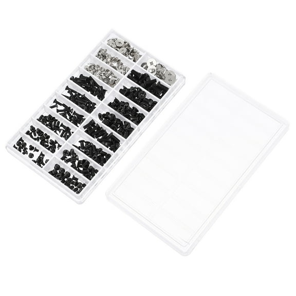 FRCOLOR  Screw Box Organizer Computer Kit Electronic Accessories Black