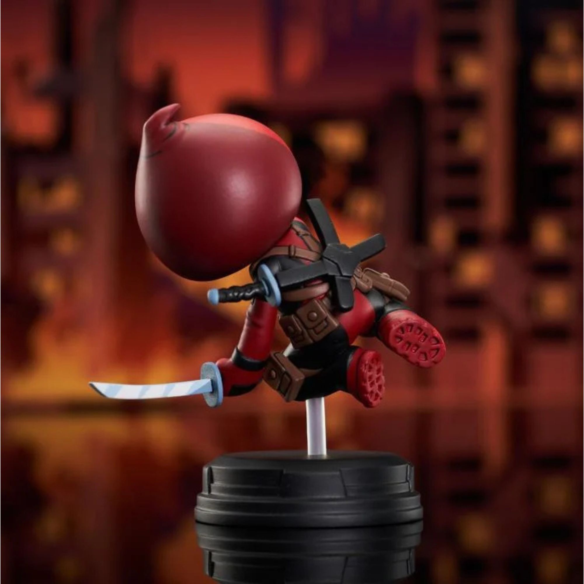 Marvel Animated Series: Deadpool Jumping Statue