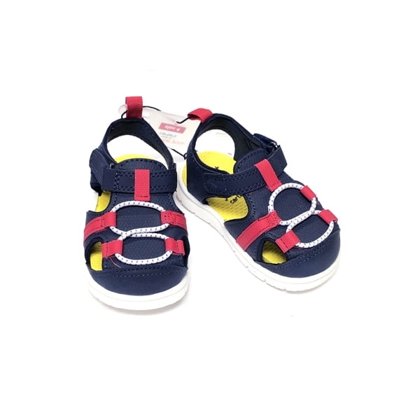 Carter's Closed Toe Baby Walking Sandal Shoes Navy Blue/Red (Infant