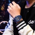 thumbnail image 4 of LOVEVER Crane Watch  Curren 8442 Men‘S Quartz Watch Six-Pin Multi-Functional Waterproof Wristwatches, 4 of 5