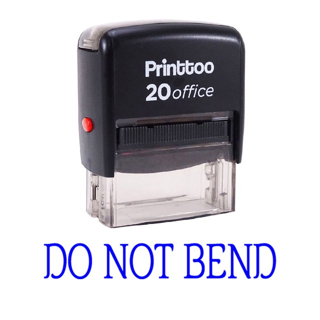 Printtoo DO NOT BEND Self Inking Rubber Stamp Office Stationary Stamp-Blue