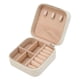 thumbnail image 3 of Solución elegante de almacenamiento de joyas para mujeres: caja organizadora compacta Beige, 3 of 9