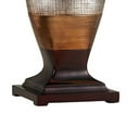 thumbnail image 4 of Benzara BM240305 Lampe de Table avec Base en Piédestal Colorblock, Marron, 4 of 5