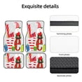 thumbnail image 5 of Cauagu Christmas Gnome With Love Pattern Car Floor Mat Set of 4,Car Carpet Mats Car Mats with Anti-Slip Backing & Driver Heel Pad Universal Fit for Cars/Trucks/SUV/Vans, 5 of 6