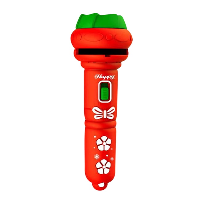 Agiferg Projection Flashlight Light Toys Early Knowledge Picture Christmas Pattern Stalls Toys Flashlight Christmas Projector Realistic 24 Patterns Santa Christmas Tree