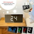 thumbnail image 1 of Xihbxyly Reloj Despertador Usb, Pantalla Led Multifuncional, Espejo de Maquillaje y Pantalla de Temperatura, Ambiente de Sueño Tranquilo, Luz Nocturna Inteligente, Ideal para Mesita de Noche o para O, 1 of 2