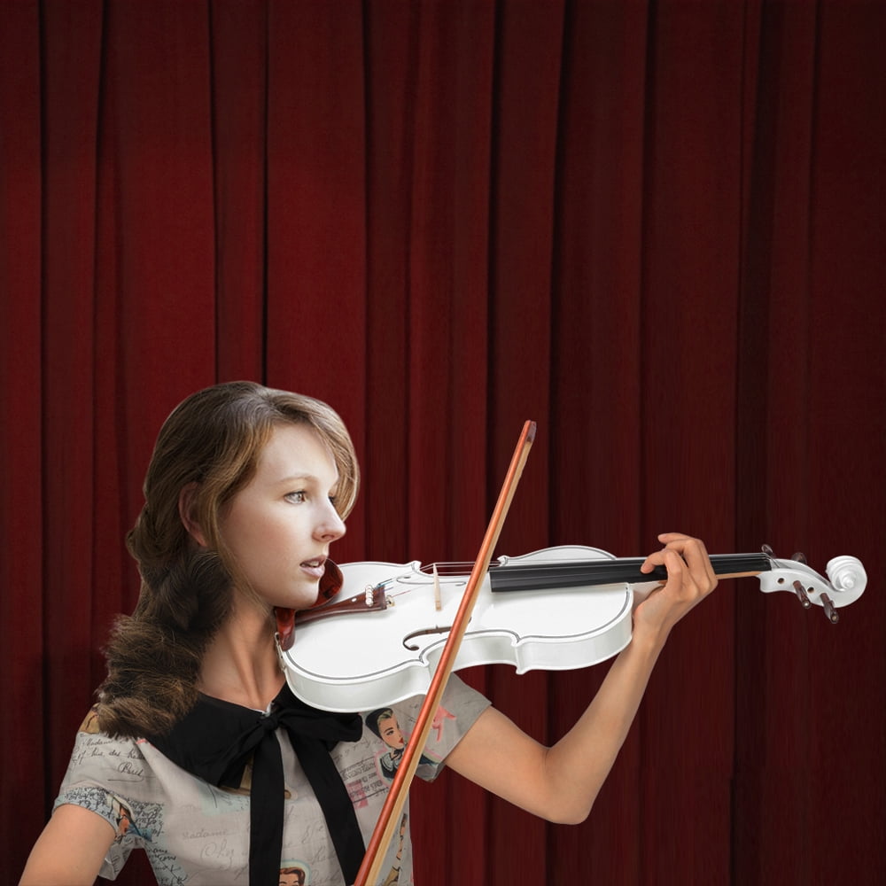 Music Lover GV103 4/4 Spruce Panel Violin Matte White