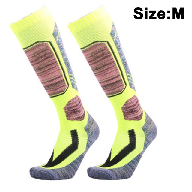 Calcetines de esquí unisex Hasta la rodilla Calcetín de lana de invierno cálido para exteriores para esquiar Snowboard Senderismo Calcetines de esquí Adepaton 2034372-5