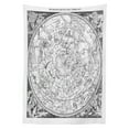 thumbnail image 3 of Ambesonne Constellation Tablecloth Rectangular Table Cover, Antique Boreal, 60"x90", Grey, 3 of 4