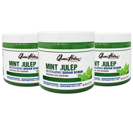 Queen Helene Mint Julep Revitalizing Sugar Scrub, Refreshes and Exfoliates, 20 Ounce - 3 Pack