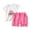 Hot Pink baby girl summer outfit KN3, variant on Ropa Para NiñA Baby Girls' Clothing Sets Toddler Girls Clothes Summer Outfits Baby Kids Short Sleeve T-Shirt Tops Shorts Sets