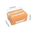 thumbnail image 3 of Portaalmuerzos de plástico portátil para alimentos, con múltiples compartimentos, sello hermético, apto para microondas, incluye juego de cubiertos, verde, naranja, rosa, marrón., 3 of 6