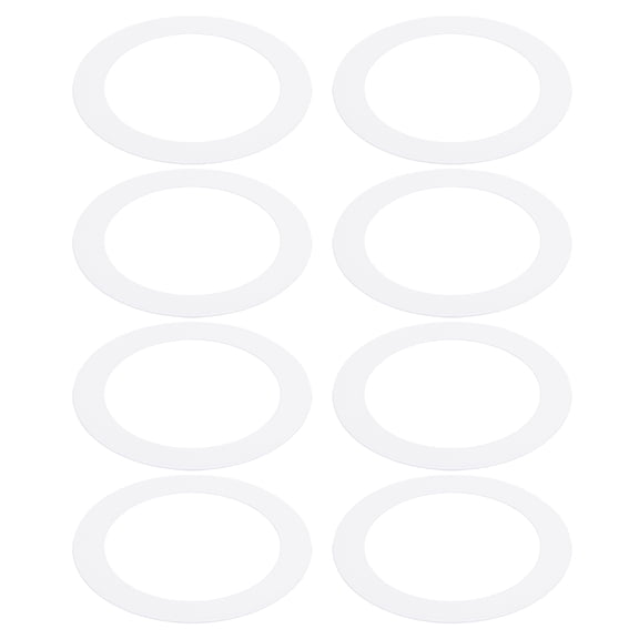 Goof Rings for 6/8 Inch Recessed Can Lighting, 8 Pcs Metal Goof Trim Rings, Outer Diameter 8.66-inch Inner Diameter 6.29-inch, Matte Finish White