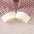 thumbnail image 4 of Dyfzdhu Infant Boys Girls Romper Patchwork Warm Knitted Sweater Baby Hooded Jumpsuit, 4 of 8