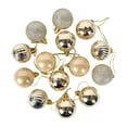 thumbnail image 3 of 36 bolas de Navidad de plástico para accesorios de fiesta de vacaciones en casa (dorado), 3 of 7
