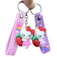 thumbnail image 2 of Hellos Kitty My Melody Pudding Doll KT llavero de gato mujeres dije para chicas bolsos llaveros accesorios colgante coche nuevo llavero, 2 of 4
