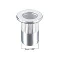 thumbnail image 3 of Unique Bargains M6 Rivet Nuts Aluminium Alloy Knurled Flat Head Threaded Insert Nut Silver 25Pcs, 3 of 5