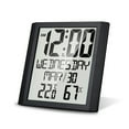 thumbnail image 1 of Termo higrómetro Reloj de pared digital con temperatura y humedad Pantalla grande de 8.6 '' Hora / Fecha / Semana Despertador y repetición ℃ / ℉ Seleccionable Termohigrómetro de interior Monitor, 1 of 5